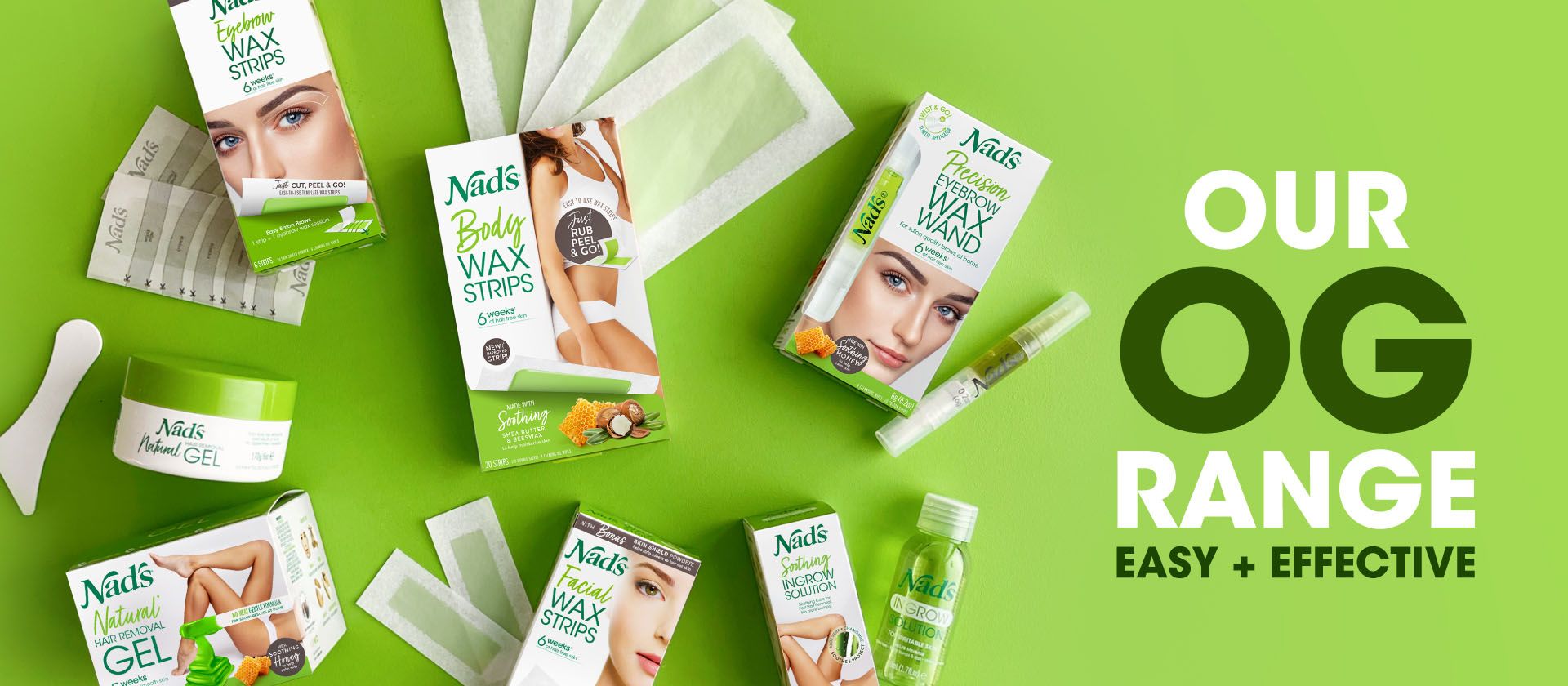 Our OG Range easy and effective | Nad's Hair Removal